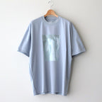 PRINT TEE MERCERISED COTTON - WATER - #BLUE GREY [ST.551]