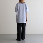 PRINT TEE MERCERISED COTTON - WATER - #BLUE GREY [ST.551]