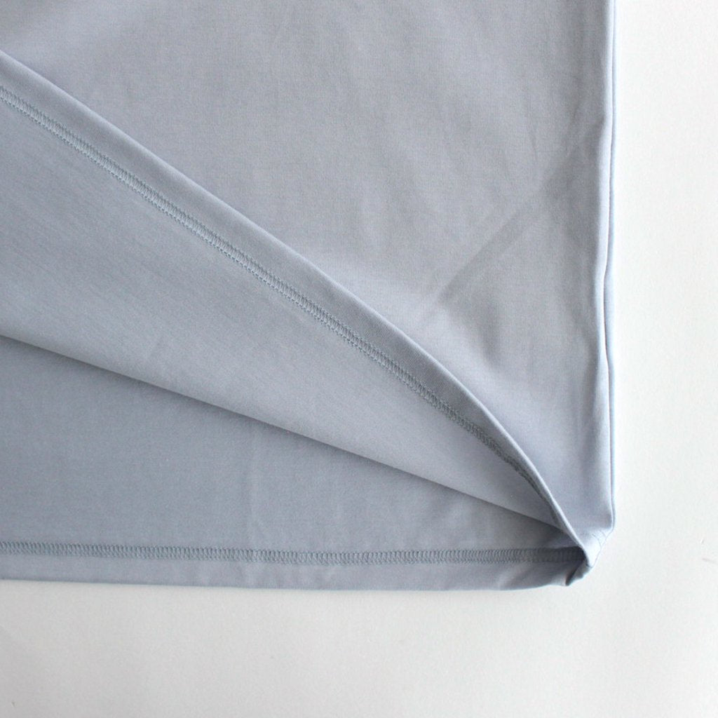 PRINT TEE MERCERISED COTTON - WATER - #BLUE GREY [ST.551]