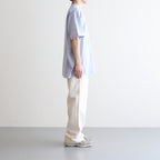 PRINT TEE MERCERISED COTTON - WATER - #BLUE GREY [ST.551]