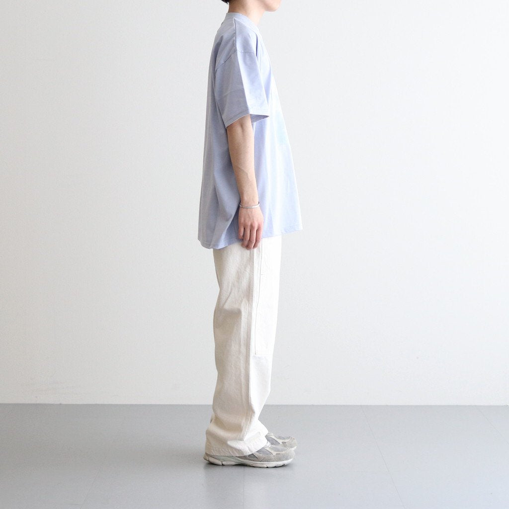 PRINT TEE MERCERISED COTTON - WATER - #BLUE GREY [ST.551]