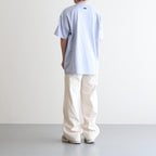 PRINT TEE MERCERISED COTTON - WATER - #BLUE GREY [ST.551]