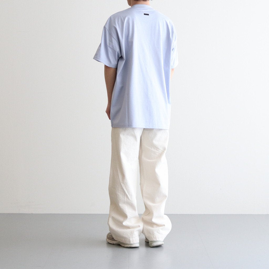 PRINT TEE MERCERISED COTTON - WATER - #BLUE GREY [ST.551]