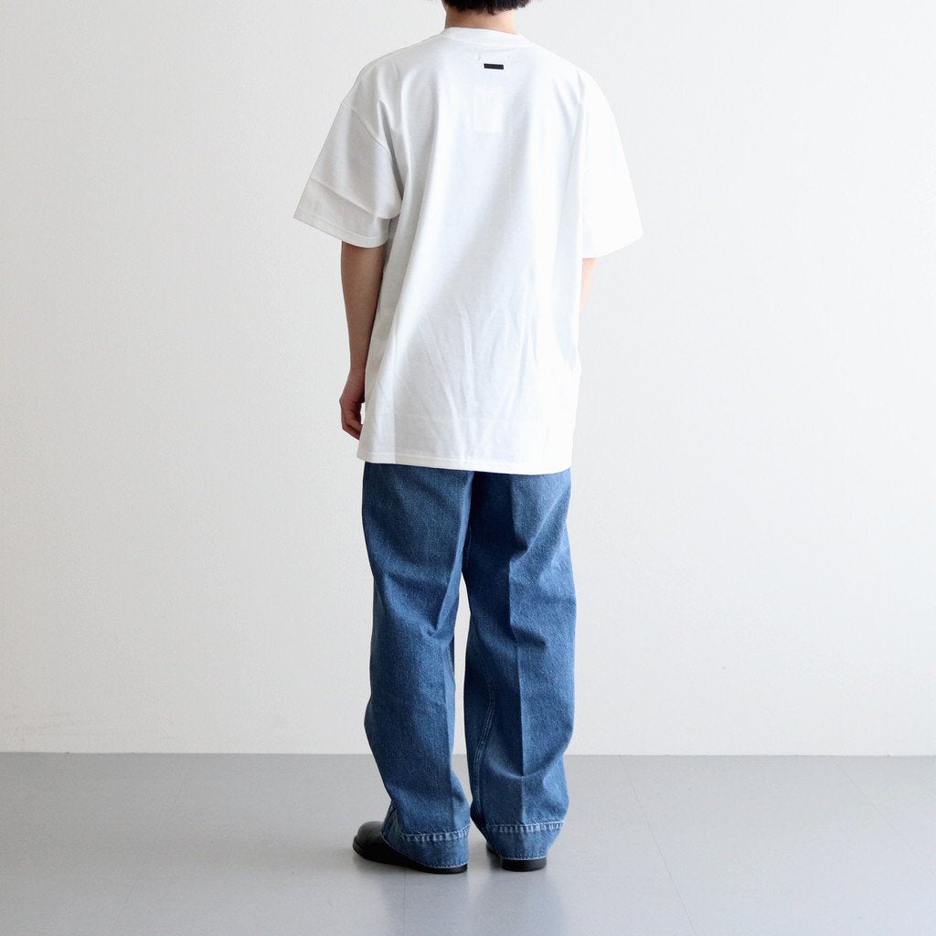 OVERSIZED POCKET TEE SUPERIOR PIMA #WHITE [ST.559]