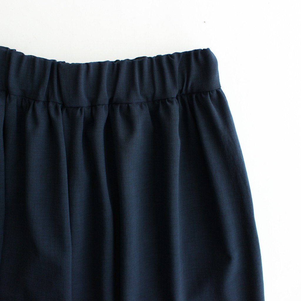 NATS6P | スパンポリエステル・ドレープカルゼ ワイドショートパンツ #NAVY [GE_NC0804P6]