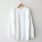 WAFFLE L/S CREW NECK TEE #WHITE [GU231-70317B]