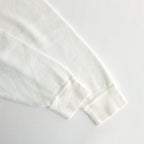 WAFFLE L/S CREW NECK TEE #WHITE [GU231-70317B]
