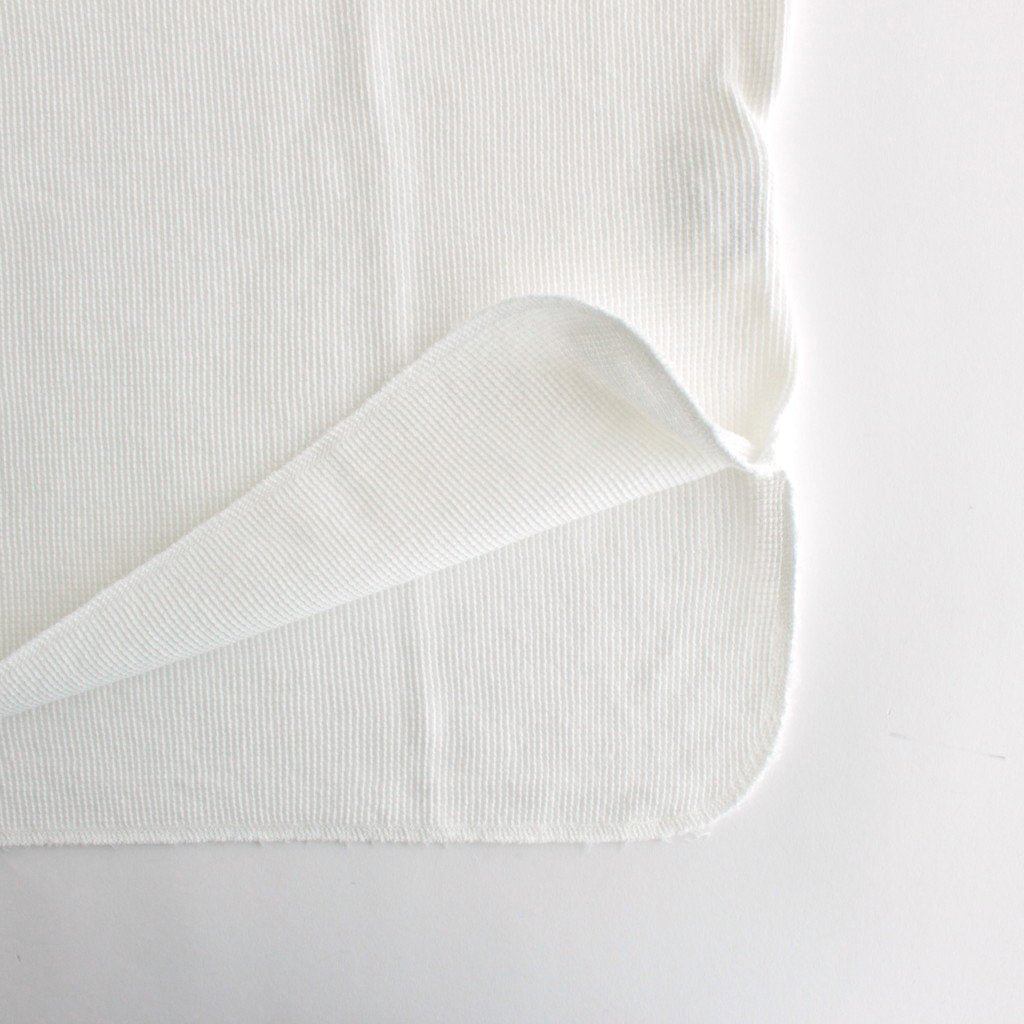 WAFFLE L/S CREW NECK TEE #WHITE [GU231-70317B]