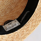 10MM WHEAT BRAID BOATER HAT #NATURAL [NO.22917]