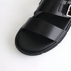 S.S. BELT SANDALS (GLOXI CUT SOLE) #BLACK [BSS2012010]