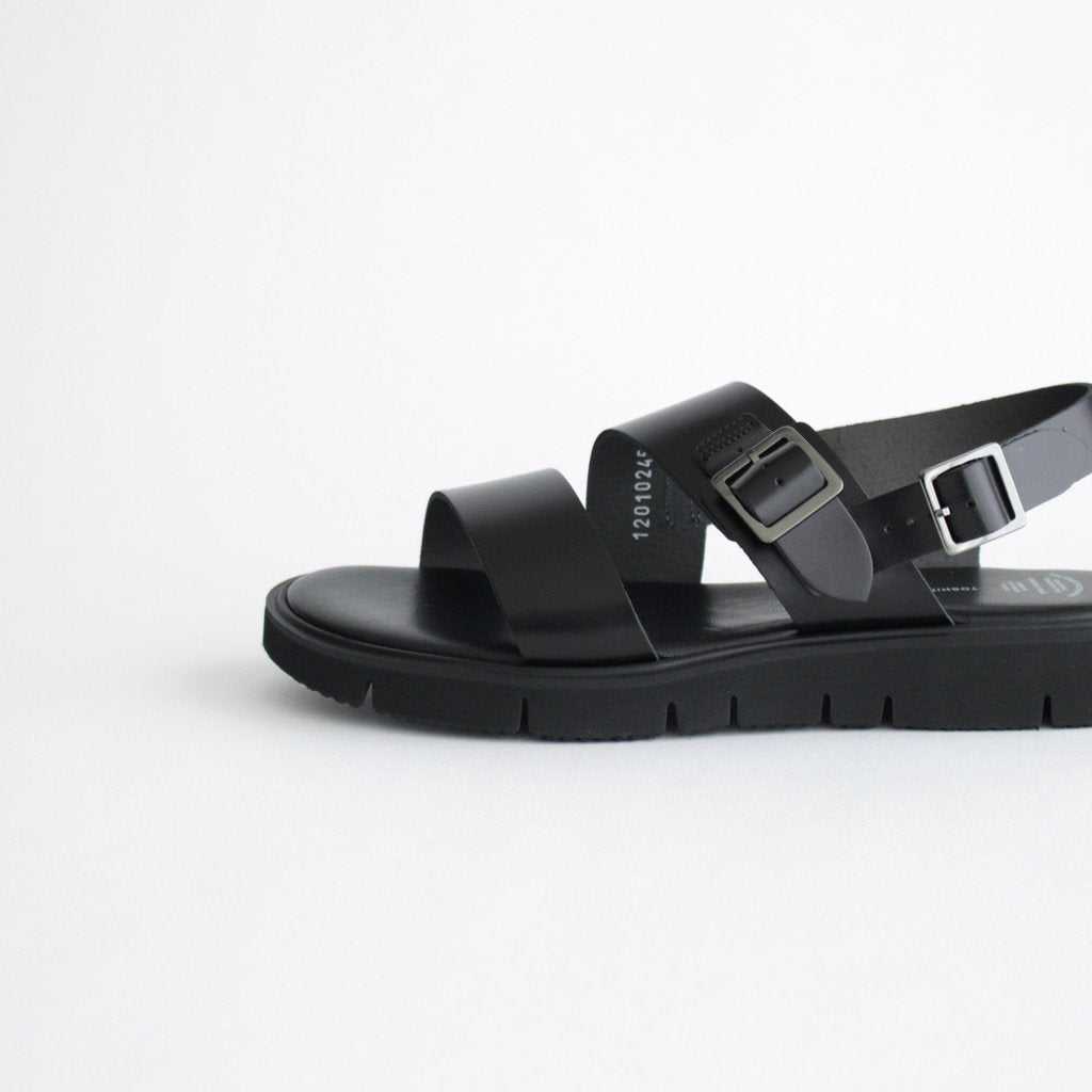 S.S. BELT SANDALS (GLOXI CUT SOLE) #BLACK [BSS2012010]