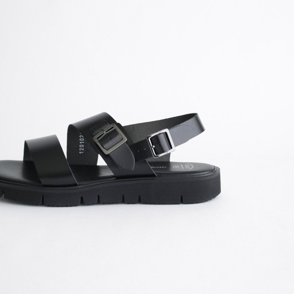 S.S. BELT SANDALS (GLOXI CUT SOLE) #BLACK [BSS2012010]