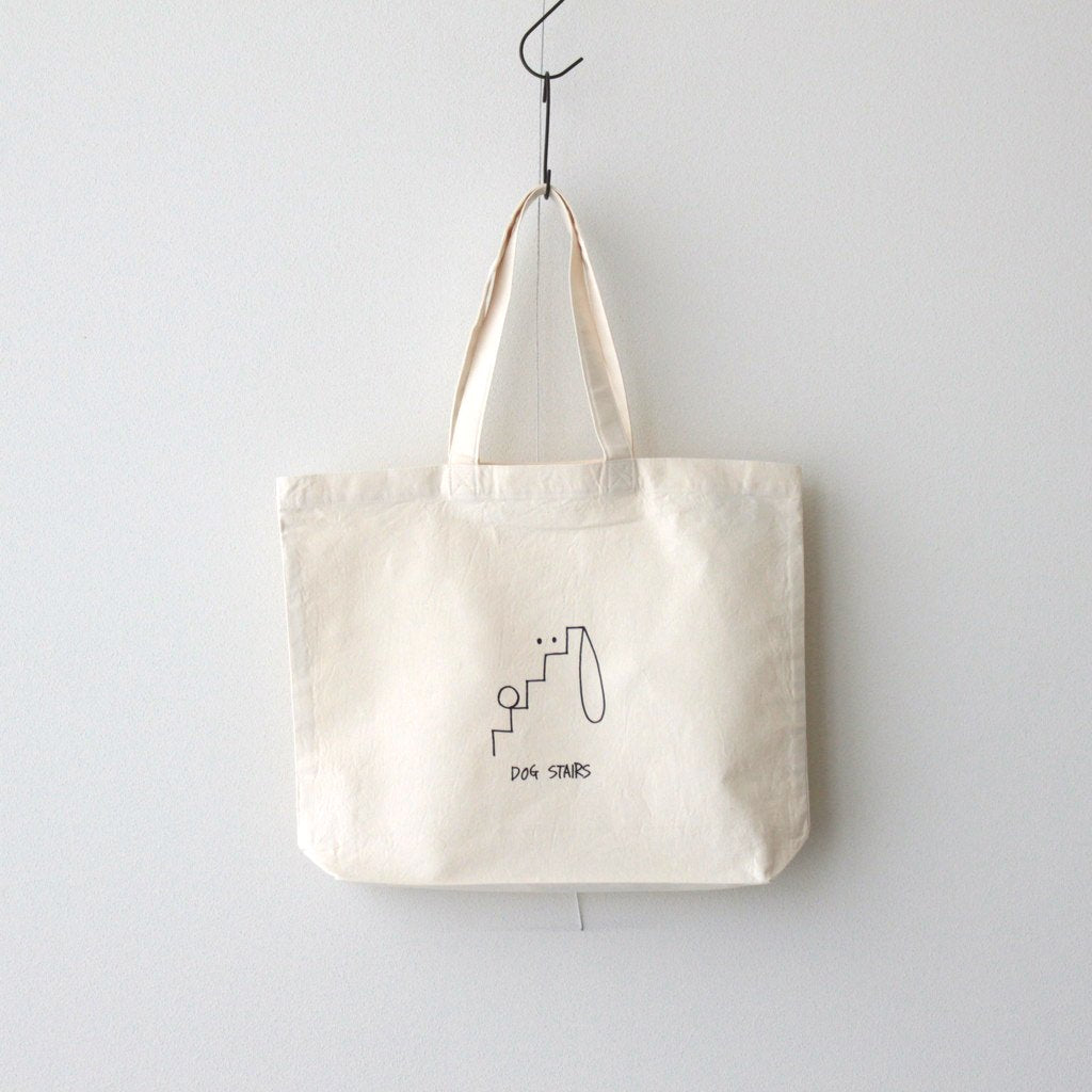 PRINT BAG - DOG STAIRS #NATURAL [33902]