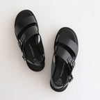 S.S. BELT SANDALS (GLOXI CUT THICK SOLE) #BLACK [BSS2112004]