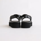 S.S. BELT SANDALS (GLOXI CUT THICK SOLE) #BLACK [BSS2112004]