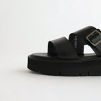 S.S. BELT SANDALS (GLOXI CUT THICK SOLE) #BLACK [BSS2112004]
