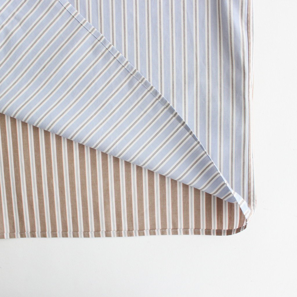 ショートスリーブBIGシャツ S #BLUE X BROWN / STRIPE [D123-T660-S]