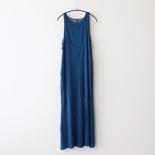 HARD TWIST COTTON GAUZE DRESS #BLUE [A23SD02RB]