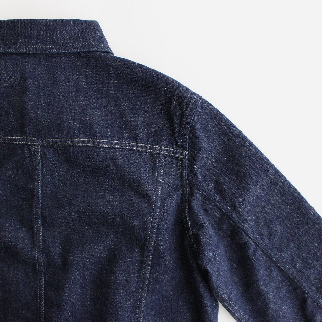 SELVEDGE LIGHT DENIM BLOUSON #INDIGO [A23SB03SD]