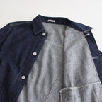 SELVEDGE LIGHT DENIM BLOUSON #INDIGO [A23SB03SD]