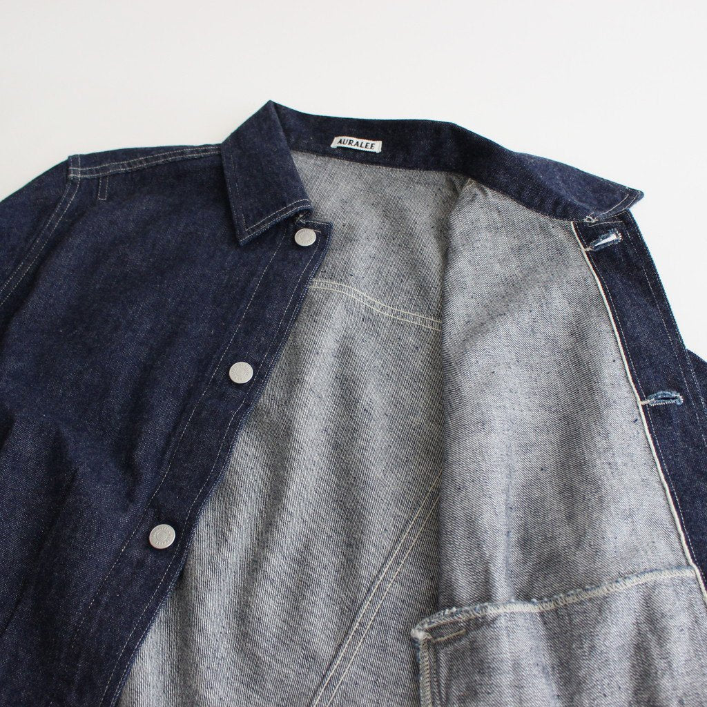 SELVEDGE LIGHT DENIM BLOUSON #INDIGO [A23SB03SD]