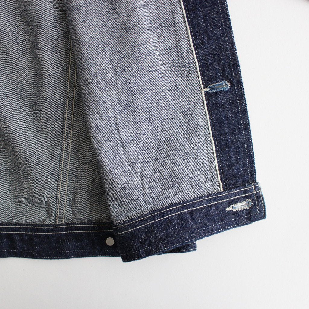 SELVEDGE LIGHT DENIM BLOUSON #INDIGO [A23SB03SD]