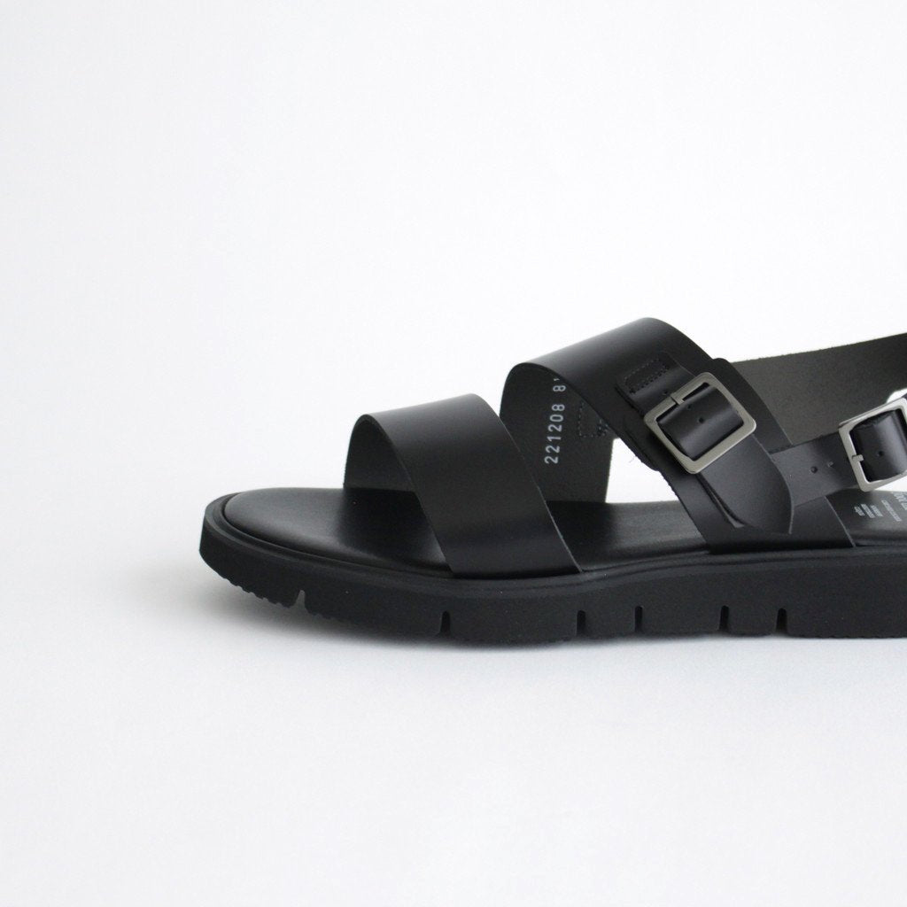 SS BELT SANDALS (GLOXI CUT SOLE) #BLACK [FTC2212008] _ foot the coacher |  フットザコーチャー – ciacura