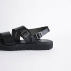 SS BELT SANDALS (GLOXI CUT SOLE) #BLACK [FTC2212008]