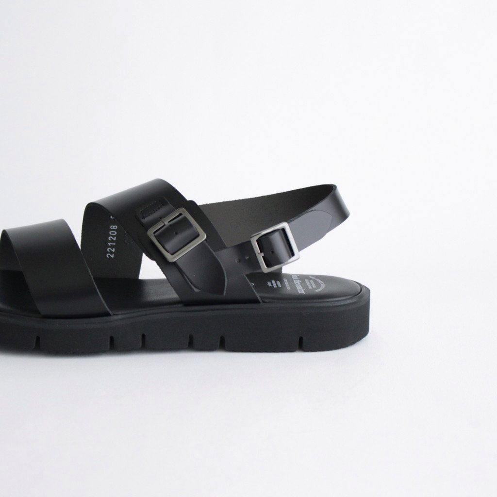 SS BELT SANDALS (GLOXI CUT SOLE) #BLACK [FTC2212008]