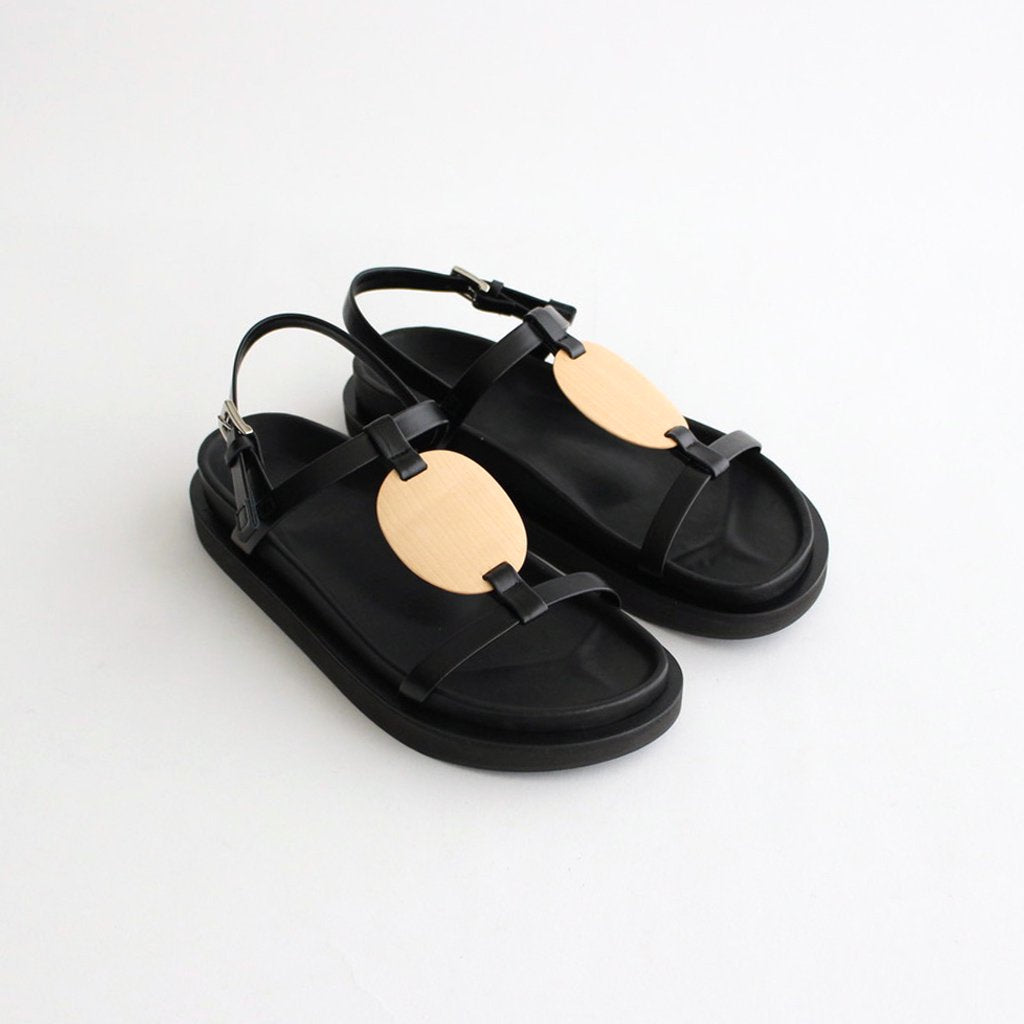 PLYWOOD VOLUME SANDALS #BLACK [1402S]
