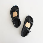 PLYWOOD VOLUME SANDALS #BLACK [1402S]
