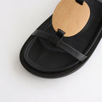 PLYWOOD VOLUME SANDALS #BLACK [1402S]