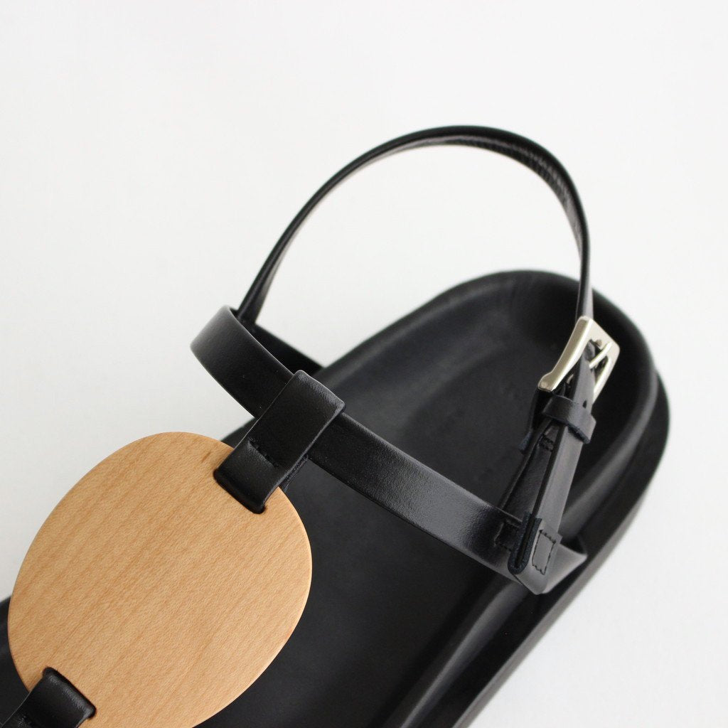 PLYWOOD VOLUME SANDALS #BLACK [1402S]