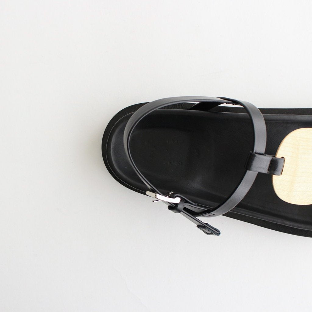 PLYWOOD VOLUME SANDALS #BLACK [1402S]