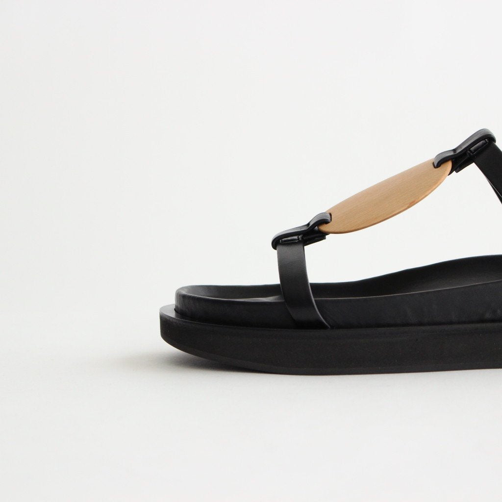 PLYWOOD VOLUME SANDALS #BLACK [1402S]