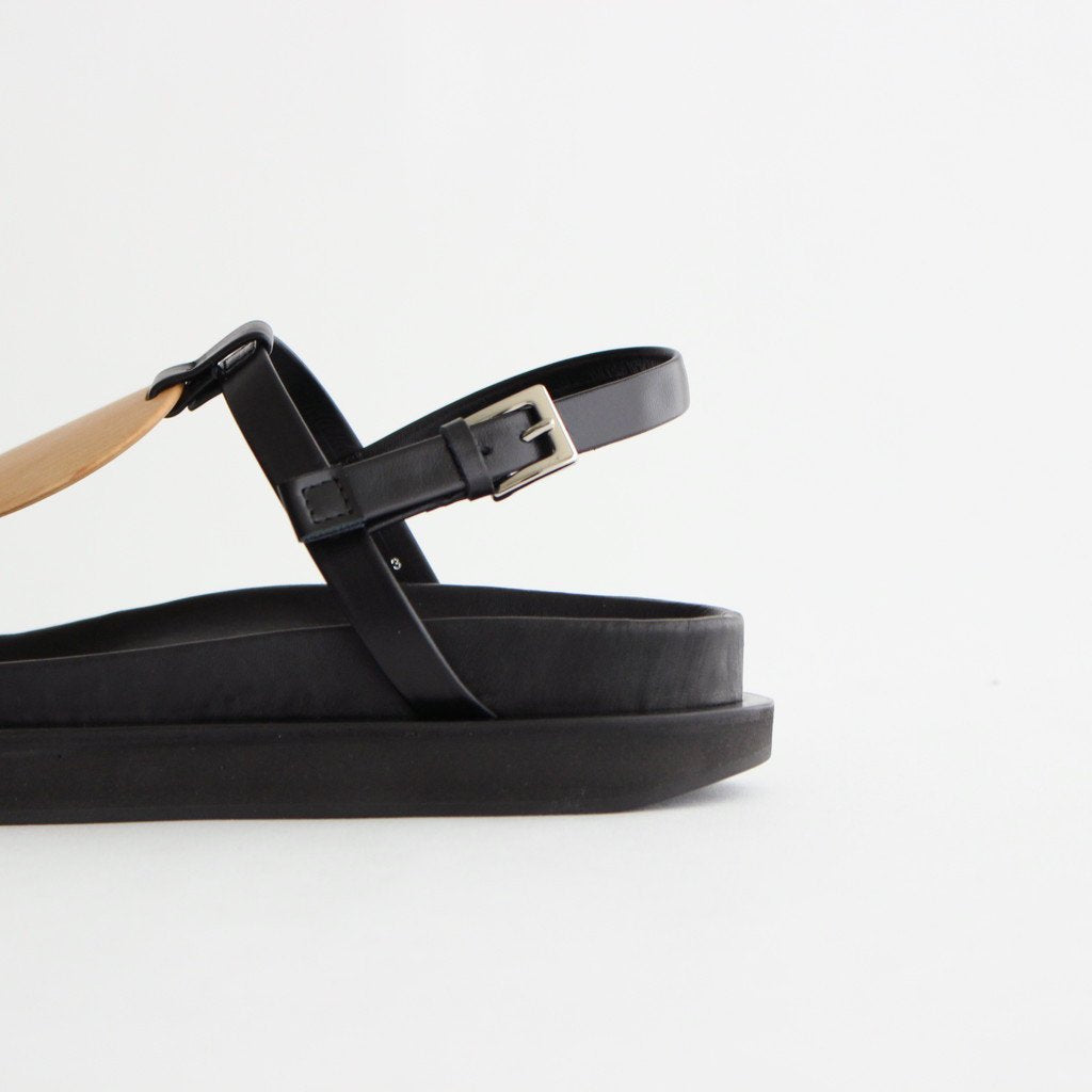 PLYWOOD VOLUME SANDALS #BLACK [1402S]