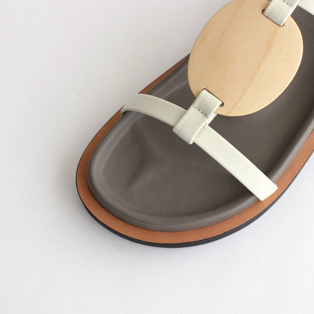 PLYWOOD VOLUME SANDALS #IVORY [1402S]