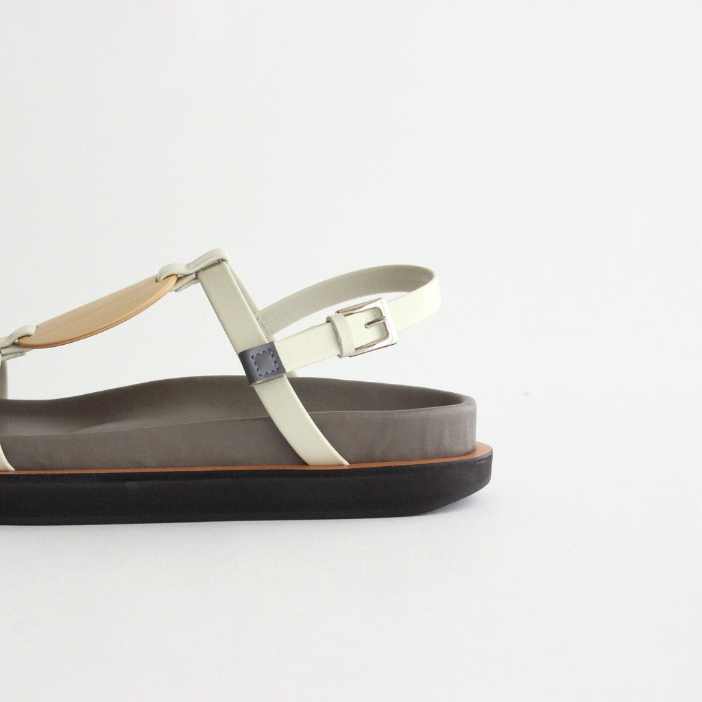 PLYWOOD VOLUME SANDALS #IVORY [1402S]