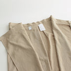 NAPRSK｜追撚ポリエステル・ツイル エプロンラップスカート #SAND [GE_NC1403SK]