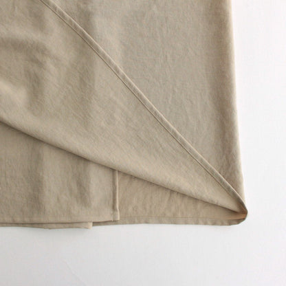 NAPRSK｜Additional twist polyester twill apron wrap skirt #SAND [GE_NC1403SK]