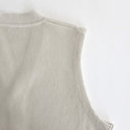 MOSS STITCH V/N VEST #IVORY [2301-003]