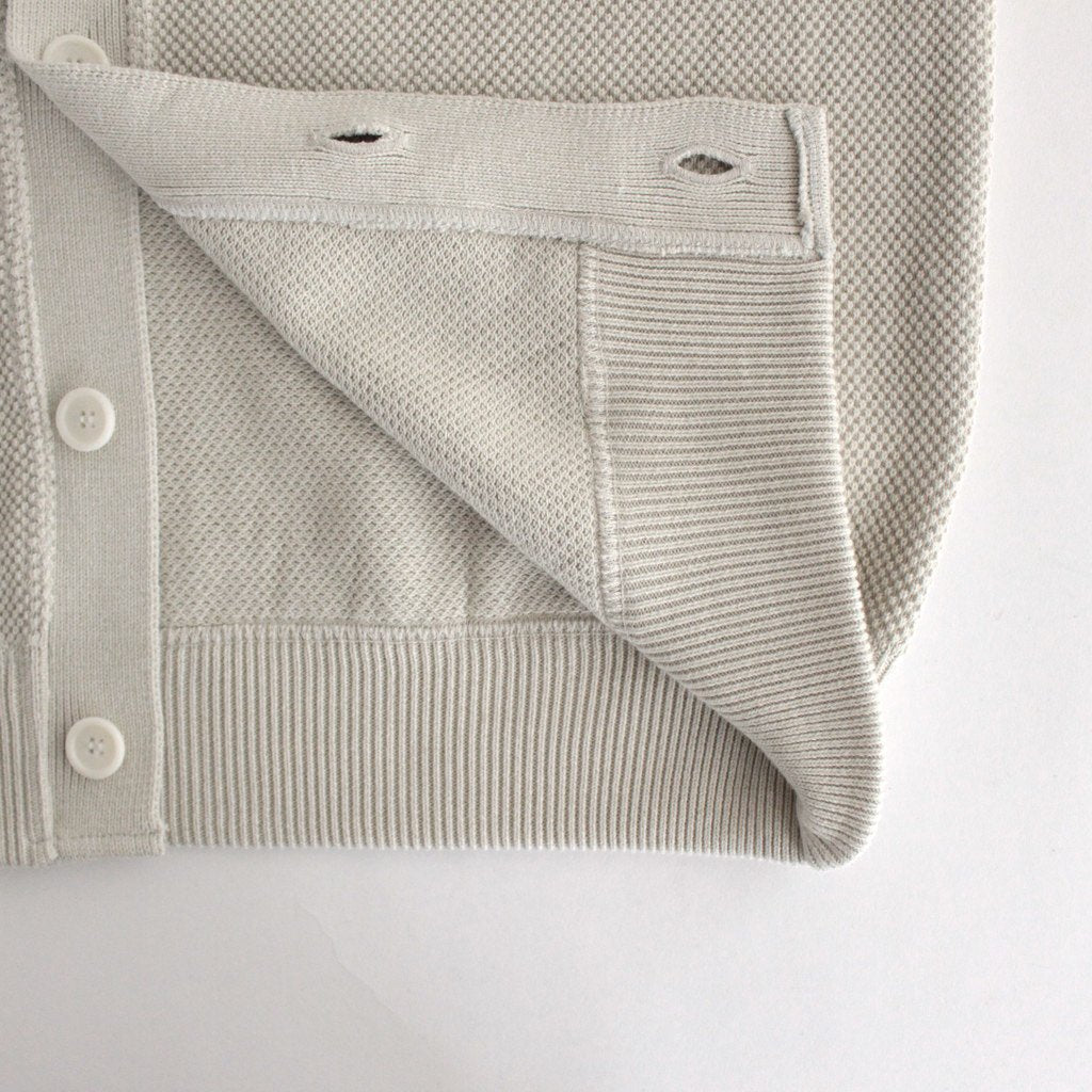 MOSS STITCH V/N VEST #IVORY [2301-003]