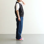 MOSS STITCH V/N VEST #BLACK [2301-003]