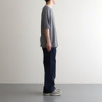 HALF SLEEVE BORDER T-SHIRT #BLACK [H2301-CS007]