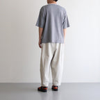 HALF SLEEVE BORDER T-SHIRT #BLACK [H2301-CS007]