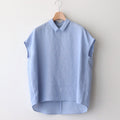 NRNPO｜Slab triacetate gauze small color sleeveless pullover #PALE BLUE [GE_NC1105PO]
