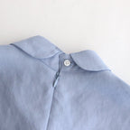 NRNPO｜スラブトリアセテート・ガーゼ  スモールカラースリーブレスプルオーバー #PALE BLUE [GE_NC1105PO]