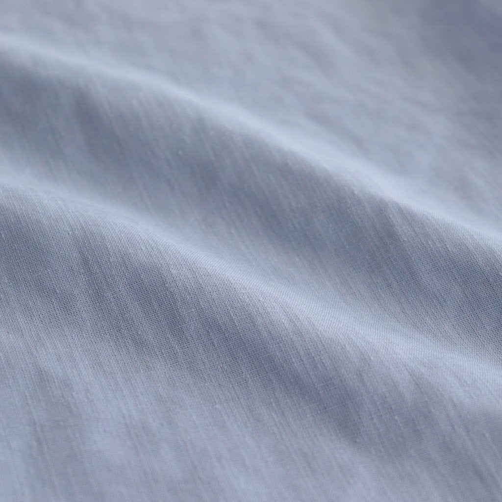 NRNPO｜スラブトリアセテート・ガーゼ  スモールカラースリーブレスプルオーバー #PALE BLUE [GE_NC1105PO]