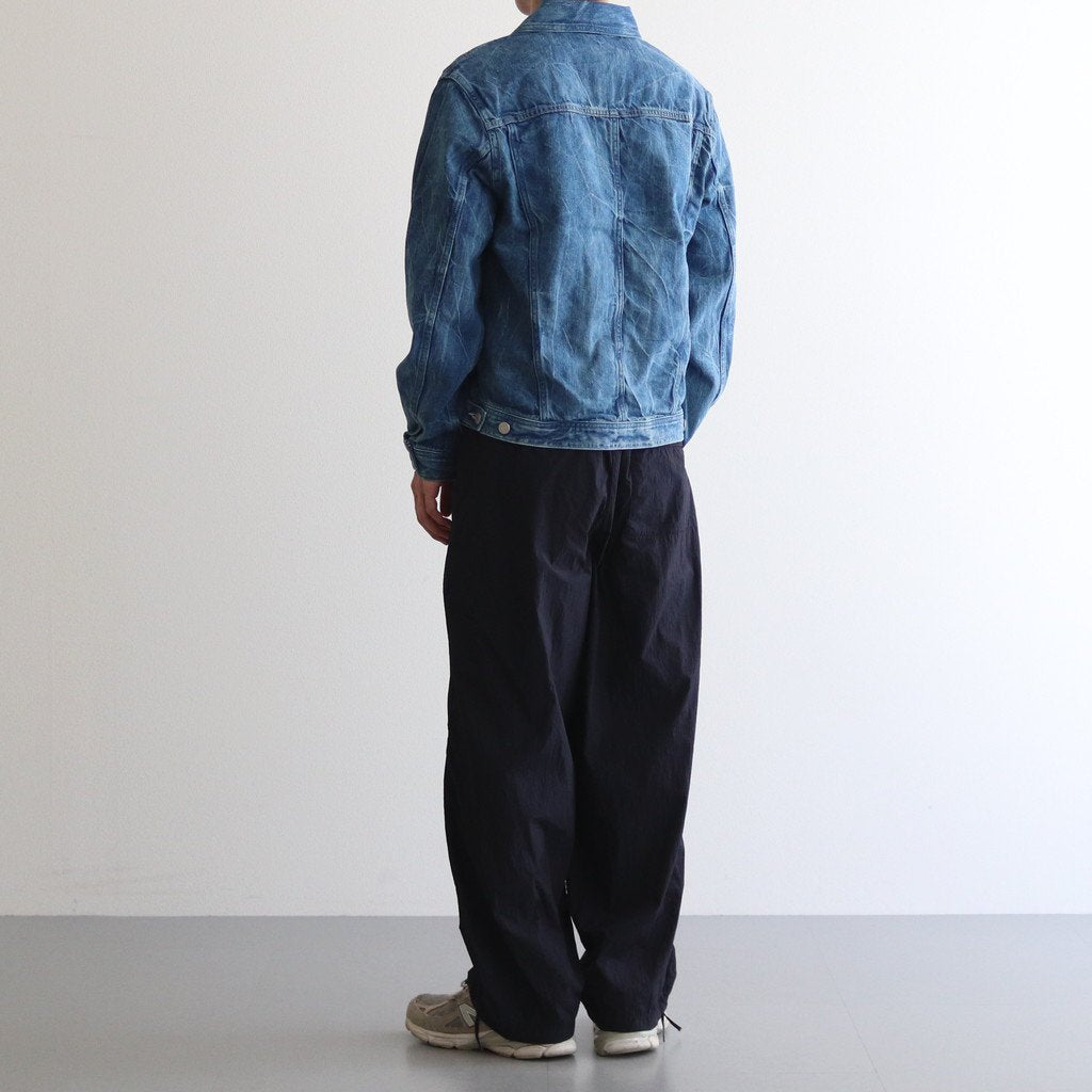 SELVEDGE FADED LIGHT DENIM BLOUSON #LIGHTNING EFFECT INDIGO [A23SB01DE]