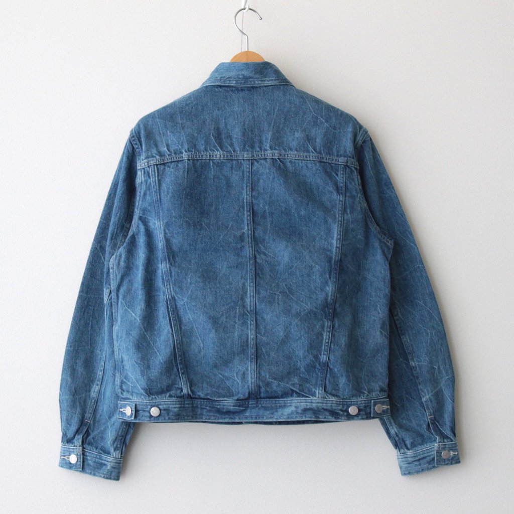 SELVEDGE FADED LIGHT DENIM BLOUSON #LIGHTNING EFFECT INDIGO [A23SB01DE]
